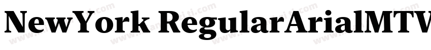NewYork RegularArialMTW04-Medium Re字体转换